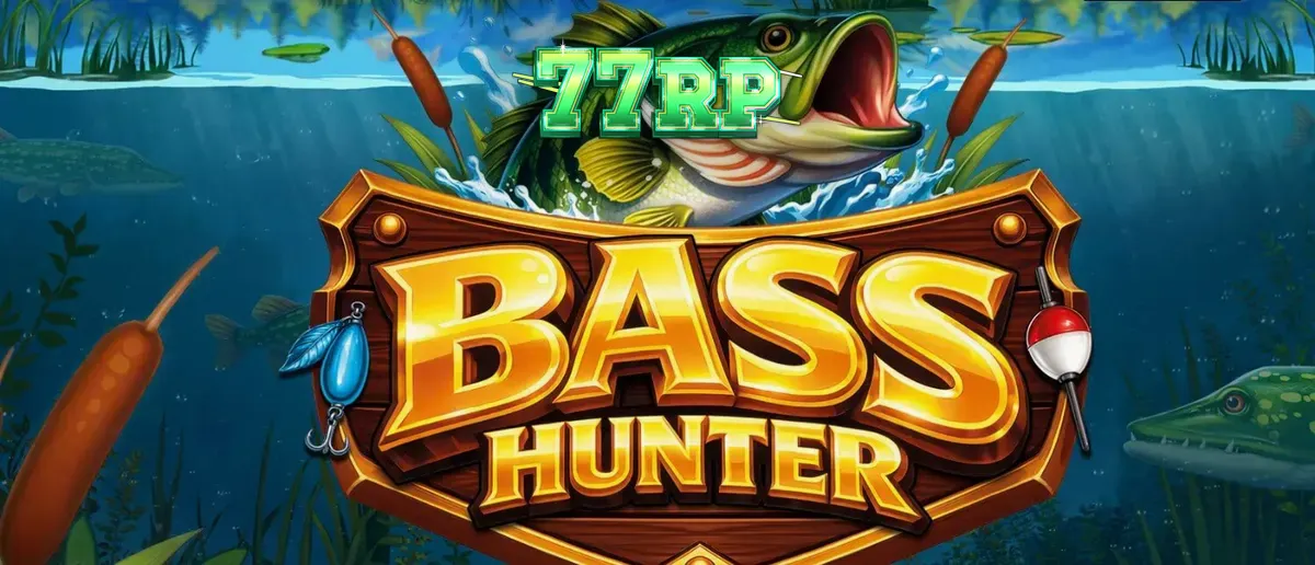 Tampilan visual slot Bass Hunter dengan latar belakang danau Nordic yang tenang.